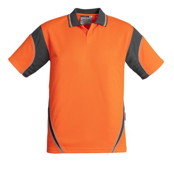 Mens Hi Vis Aztec Short Sleeve Polo Thumbnail
