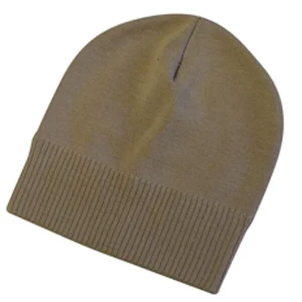 100% Wool Knitted Toque with Rib Hem Thumbnail
